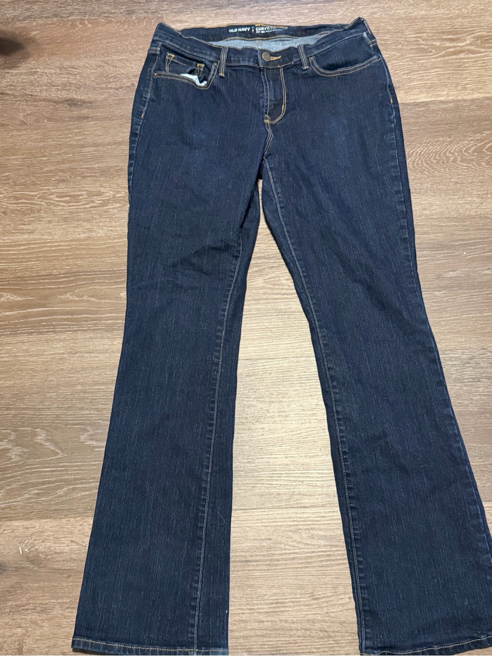 Old Navy Curvy Profile Mid-Rise Dark Wash Jeans